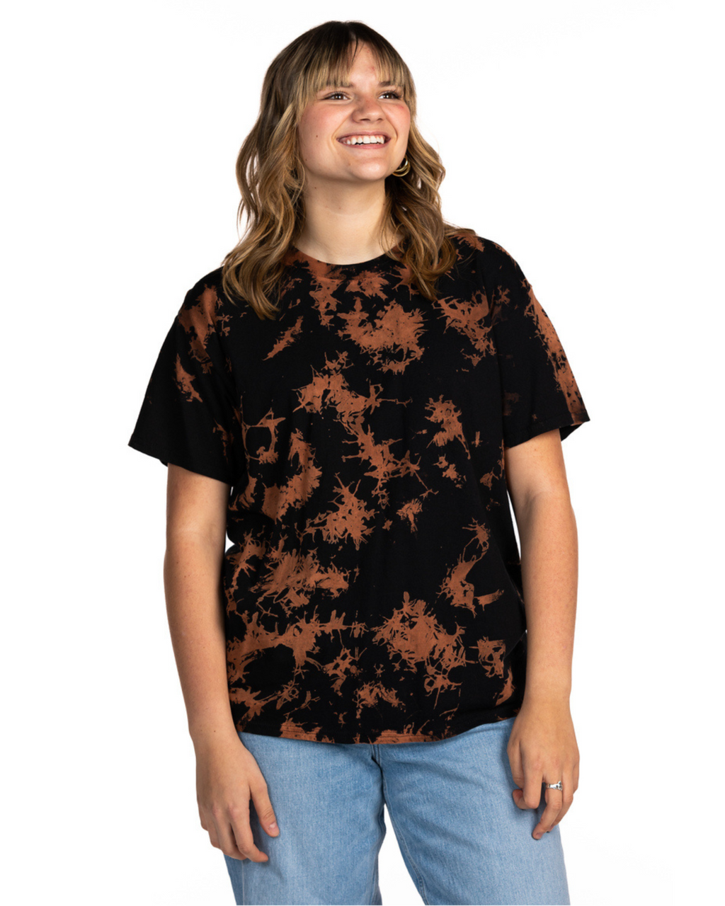 Bleach Wash Short Sleeve Tee - Gobi – Dyenomite Apparel Bleach Wash Short Sleeve Tee - Gobi – Dyenomite Apparel