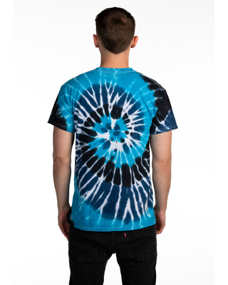 TEE SHOP Tie Dye Tee - Deep Sea Multi Spiral