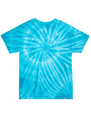 Cyclone Spiral Tie Dye Tee - Turquoise