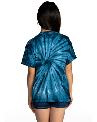 Cyclone Spiral Tie Dye Tees - Youth - Navy