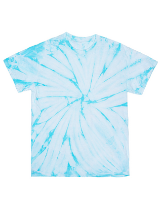 Cyclone Spiral Tie Dye Tees - Youth - Pale Turquoise