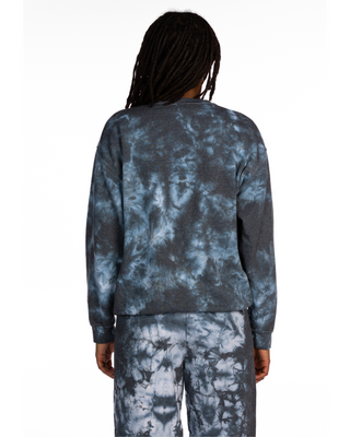 Crystal Dye Essential Fleece Crew Sweatshirt - Black
