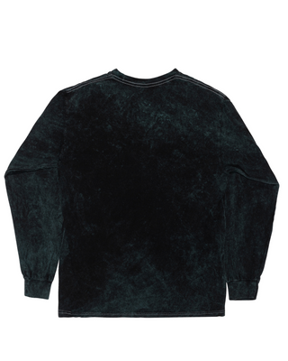 Mineral Wash Long Sleeve Tees - Fetsko Blackout