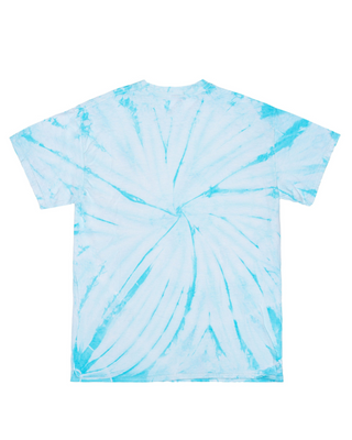 Cyclone Spiral Tie Dye Tee - Pale Turquoise