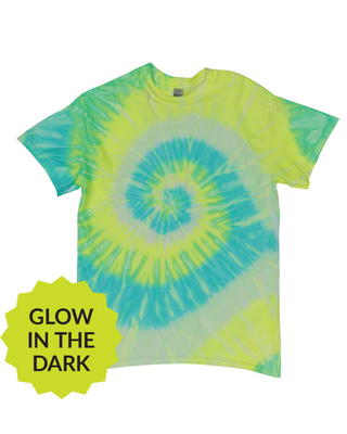 TEE SHOP - Glow In The Dark Starfruit Spiral Tie Dye Tee