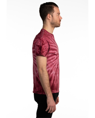 Dyenomite Deal - Cyclone Spiral Tie Dye Tee - Maroon