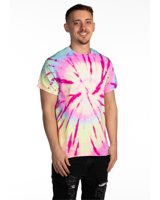 Dyenomite Deal - Pomegranate Neon Rush Spiral Tee