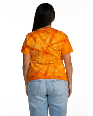 Dyenomite Deal - Cyclone Spiral Tie Dye Tee - Orange