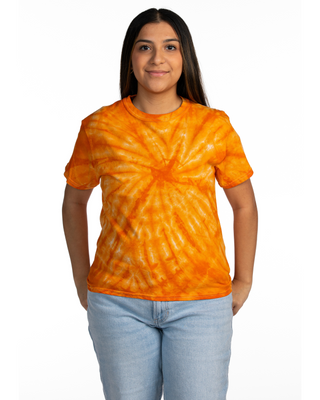 Dyenomite Deal - Cyclone Spiral Tie Dye Tee - Orange