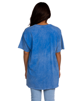 Dyenomite Deal - Royal Blue Mineral Wash Tee