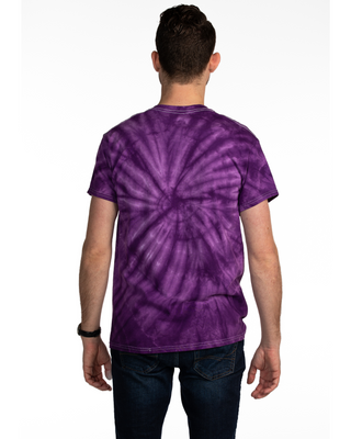 Dyenomite Deal - Cyclone Spiral Tie Dye Tee - Purple