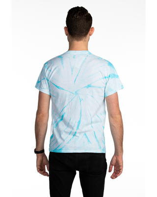 Dyenomite Deal - Cyclone Spiral Tie Dye Tee - Pale Turquoise