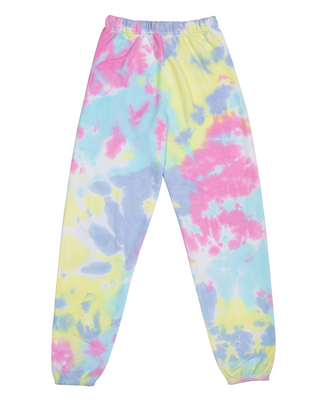 Dream Cloud Dye Essential Fleece Sweatpants - Pastel Rainbow