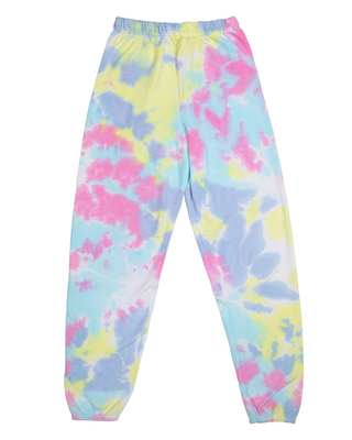 Dream Cloud Dye Essential Fleece Sweatpants - Pastel Rainbow