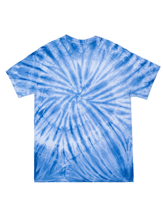 Cyclone Spiral Tie Dye Tee - Royal Blue