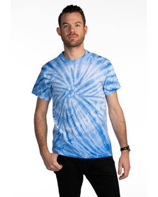 Dyenomite Deal - Cyclone Spiral Tie Dye Tee - Royal Blue