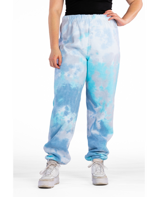 Dyenomite Deal - Dream Cloud Dye Essential Fleece Sweatpants - Turquoise