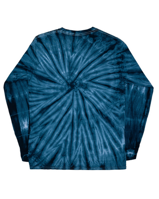 Cyclone Spiral Tie Dye Long Sleeve Tee - Navy