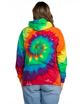 FLEECE SHOP - Tie Dye Premium Fleece Hoodie - Michelangelo Spiral