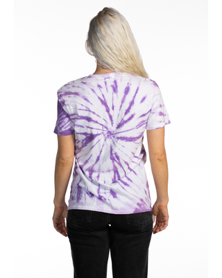 TEAM SHOP - Tie Dye Tee - Amethyst R+R Spiral