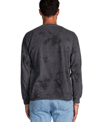 Crush Garment Dye Long Sleeve Tee - Obsidian