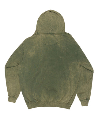 Mineral Wash Premium Fleece Hoodie - Kale