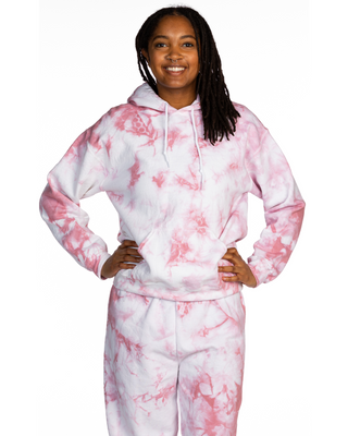 Pink and grey best sale tie dye hoodie