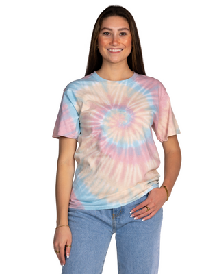 Dyenomite Deal - Tie Dye Tee - Desert Rainbow Tide Spiral