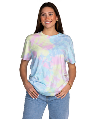 Dyenomite Deal - Dream Cloud Dye Tee - Pastel Rainbow