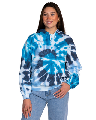 Tie Dye Essential Fleece Hoodie Stillwater Spiral Dyenomite Apparel Wholesale