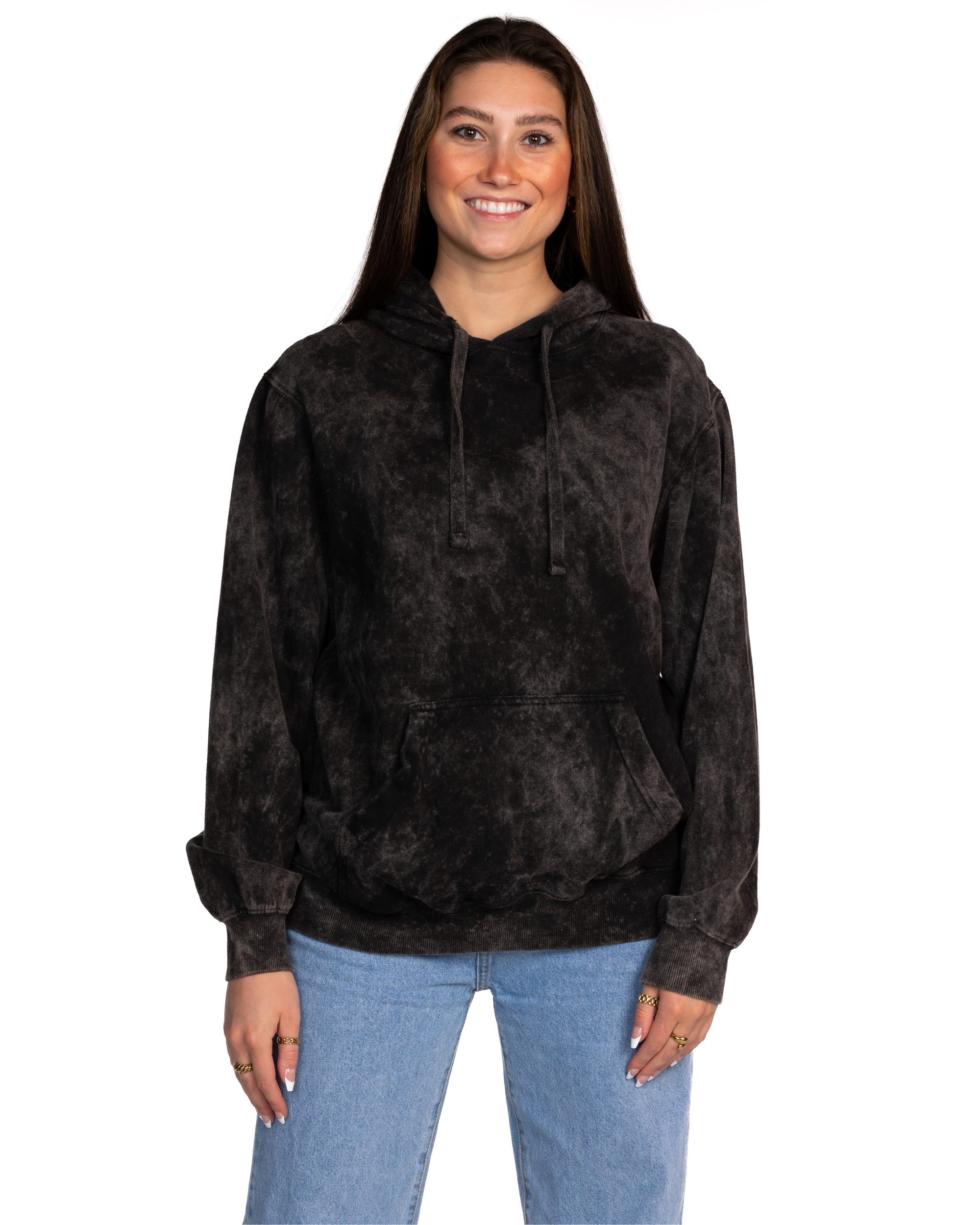 Green tea mineral wash lace 2024 up hoodie