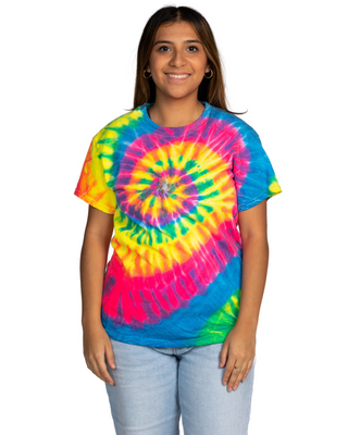 Dyenomite Deal - Flo Rainbow Spiral Tee