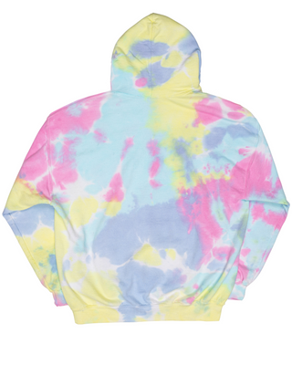 Dream Cloud Dye Essential Fleece Hoodie - Pastel Rainbow