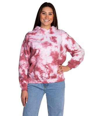 FLEECE SHOP - Crystal Dye Essential Fleece Hoodie - Begonia