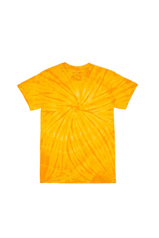 Cyclone Spiral Tie Dye Tee - Gold