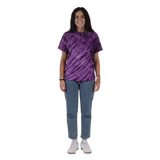 TEAM SHOP - Purple Tiger Stripe Tie Dye Tee