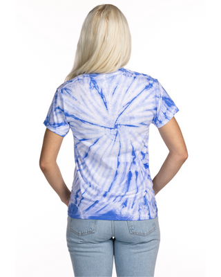 CYCLONE TEE SHOP - Cyclone Spiral Tie Dye Tee - Periwinkle