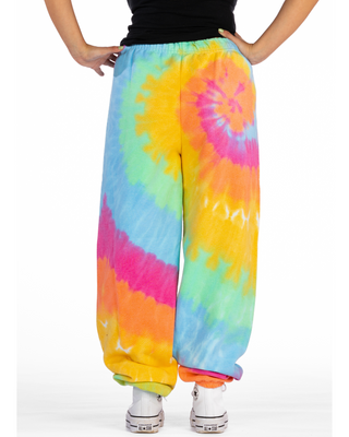 Tie Dye Essential Fleece Sweatpant - Aerial Spiral