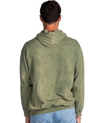 Mineral Wash Premium Fleece Hoodie - Kale