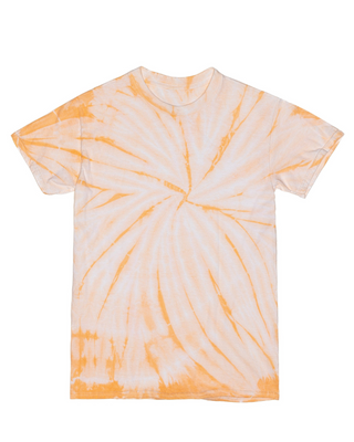 Cyclone Spiral Tie Dye Tee - Tangerine