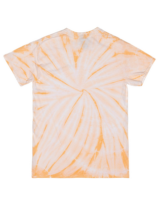 Cyclone Spiral Tie Dye Tee - Tangerine