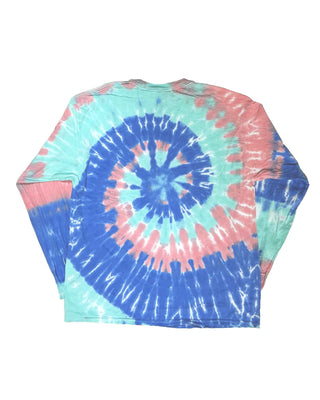 TEE SHOP - Tropical Pastel Spiral Tie Dye Long Sleeve Tee