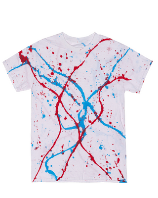 Splatter Tee - Red, White & Blue