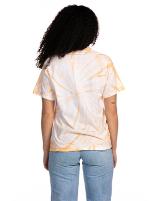 Dyenomite Deal - Cyclone Spiral Tie Dye Tee - Tangerine