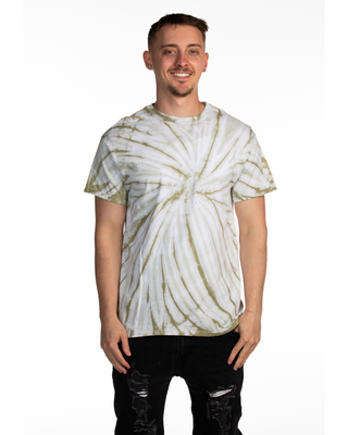 CYCLONE TEE SHOP - Cyclone Spiral Tie Dye Tee - Olive Oil