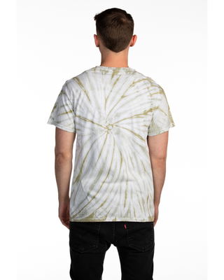 Dyenomite Deal - Cyclone Spiral Tie Dye Tee - Olive Oil