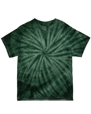 Cyclone Spiral Tie Dye Tees - Youth - Forest Green