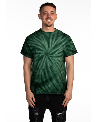 Dyenomite Deal - Cyclone Spiral Tie Dye Tee - Forest