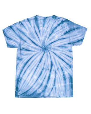 Cyclone Spiral Tie Dye Tee - Manhattan Blue