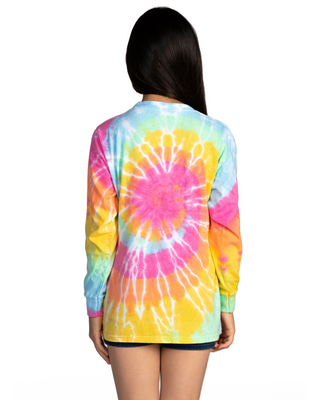 Tie Dye Long Sleeve Tee - Aerial Spiral